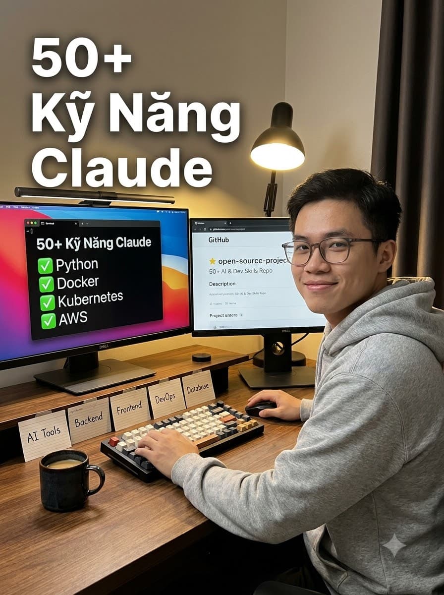 50+ Kỹ Năng Claude Skills & Repo GitHub AI Đáng Dùng Nhất