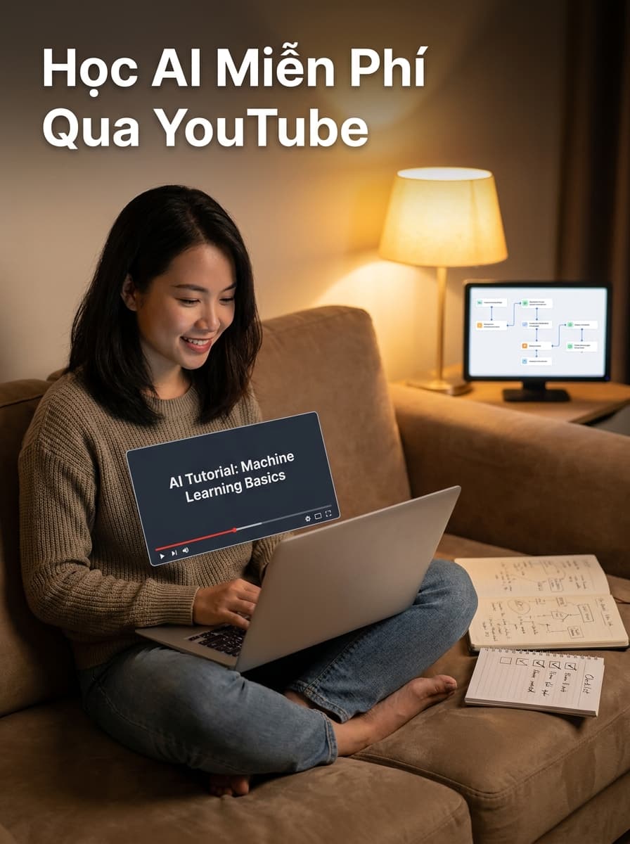 10 Kênh YouTube Học AI Miễn Phí Đáng Xem Nhất 2026